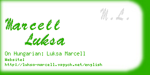 marcell luksa business card